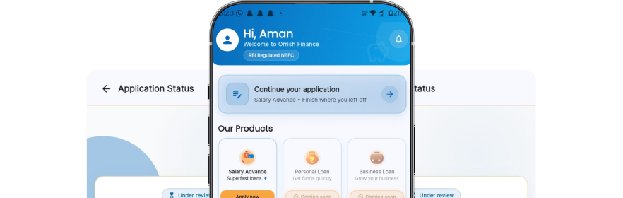 Orrish Finance App Screens